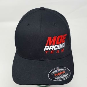Moe Racing Team Flexfit L/XL  Baseball Cap Hat Trucker Hat Black Embroidered